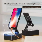 3-in-1 Bluetooth Speaker Phone Stand with Power Bank